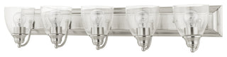 Brushed Nickel Transitional, Colonial, Vanity Sconce
