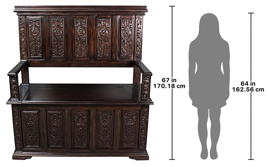 Design Toscano York Monastery Gothic Bench