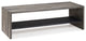 Alpine 58" Rustic Two-Tone Solid Wood Entry Bench - Grey