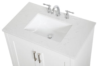 30" Single Bathroom Vanity, White