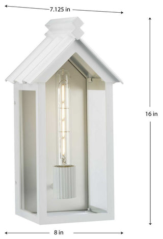 POINT DUMEÂ® Dunemere Shelter White Outdoor Wall Lantern with DURASHIELD
