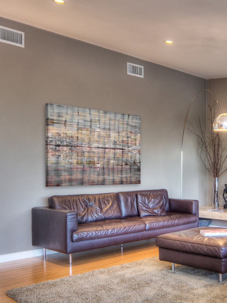 "Bright Lights" Print on Canvas, 45"x30"