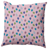 Dreidel Pattern Accent Pillow, Light Pink, 20"x20"
