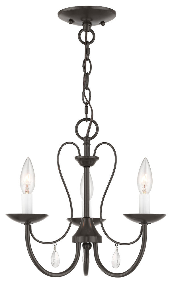 Mirabella 3-Light Chandelier, English Bronze
