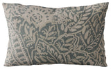 Plutus Gray Festive Jacquard Luxury Throw Pillow, 20"x30"