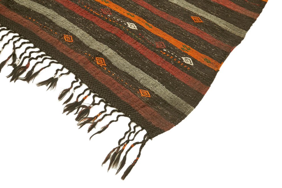 Rug N Carpet - Handmade Oriental 7' 0'' x 10' 1'' Vintage Goat Hair Kilim Rug