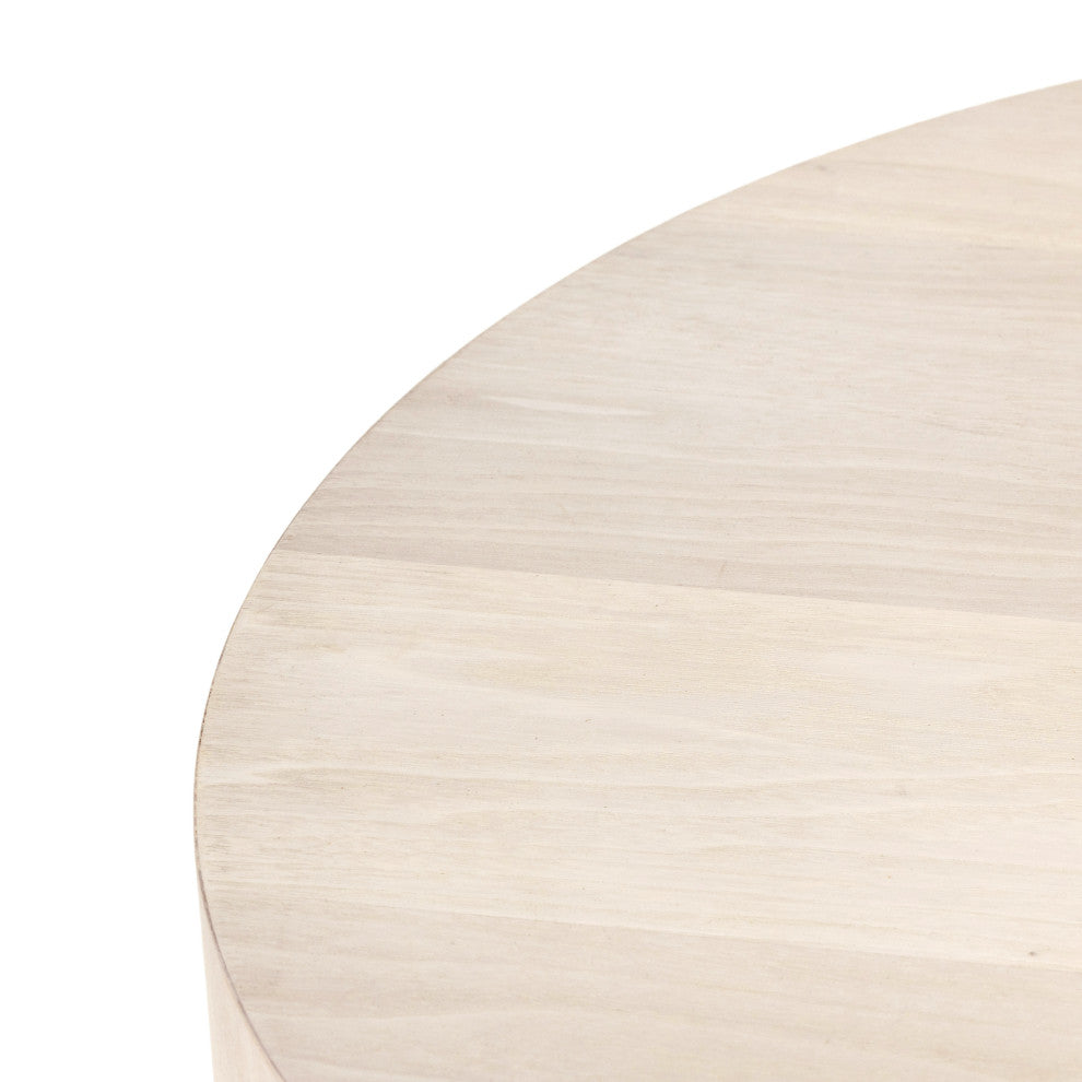 Hudson Round End Table-Ashen Walnut