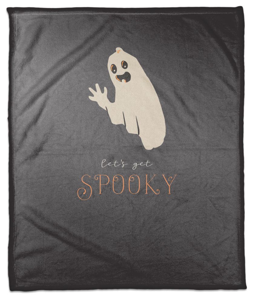 Get Spooky Ghost 50x60 Throw Blanket