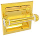 Pacific Grove Recessed Toilet Paper Holder with Twist Accent, Polished Brass