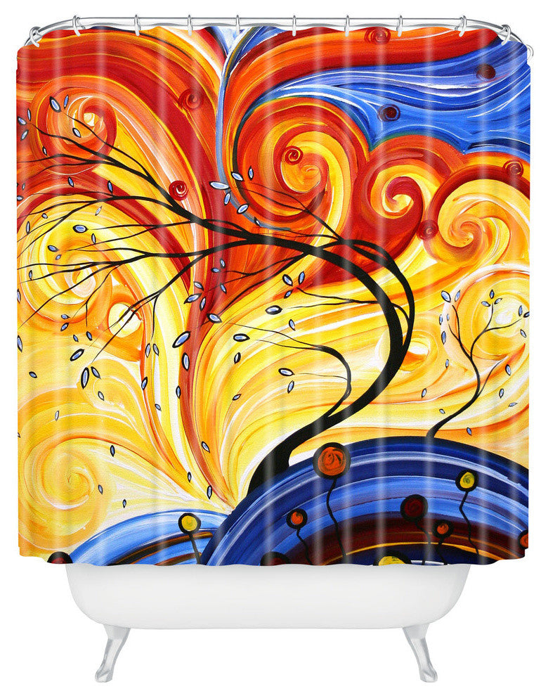 madart inc Whirlwind Shower Curtain