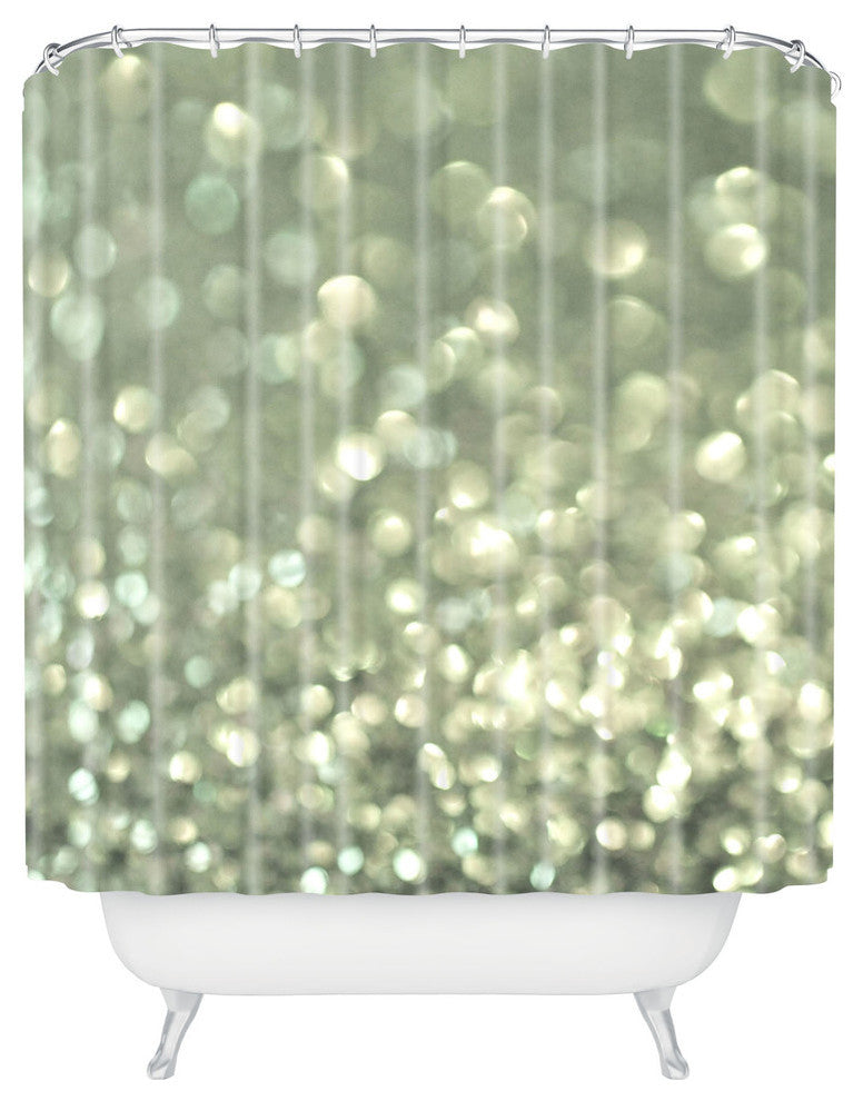 Lisa Argyropoulos Mingle 2 Silver Screen Shower Curtain