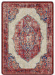 Jules + Cole Camilla Premium Area Rug | Traditional/Persian/Boho, Red, Indoor, Fall Harvest, 4'x5' Rectangle