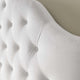 White Sovereign King Diamond Tufted Performance Velvet Headboard
