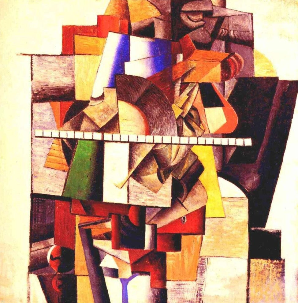 Kazimir Malevich Portrait of M V Matyushin, 20"x20" Wall Decal