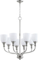 Richmond 8-Light Chandelier, Satin Nickel