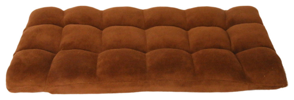 Loungie Supersoft Folding Adjustable Gaming Recliner Chair, Brown