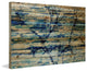 "Trees in Blue" Print on Natural Pine Wood, 45"x30"