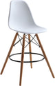 Modern Classics Woodleg Counter Chair Round Base, White