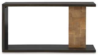 Camlett Dark Brown / Light Brown Console Sofa Table