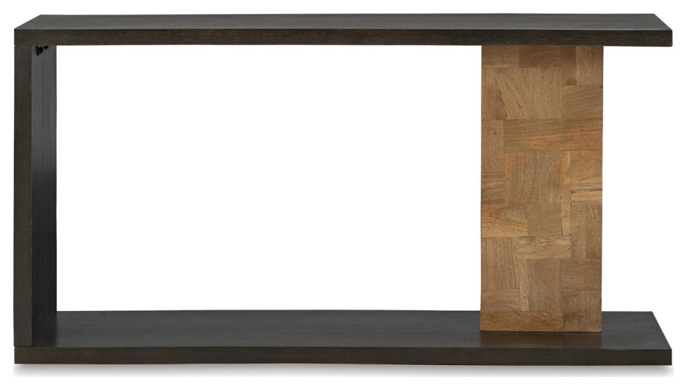 Camlett Dark Brown / Light Brown Console Sofa Table