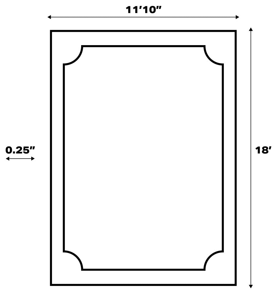 Odense High-Low Minimalist Angle Geometric Indoor/Outdoor Area Rug