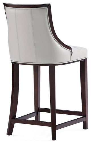 Manhattan Comfort Fifth Avenue Counter Stool, Light Grey, Single