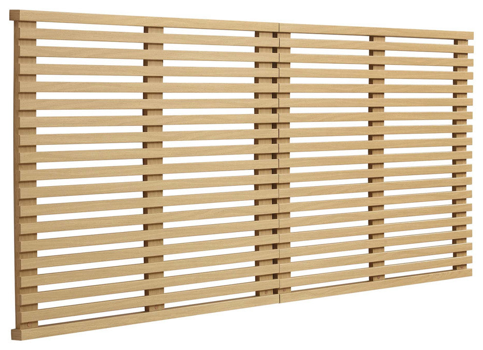 Render Wall Mount King Headboard, Oak