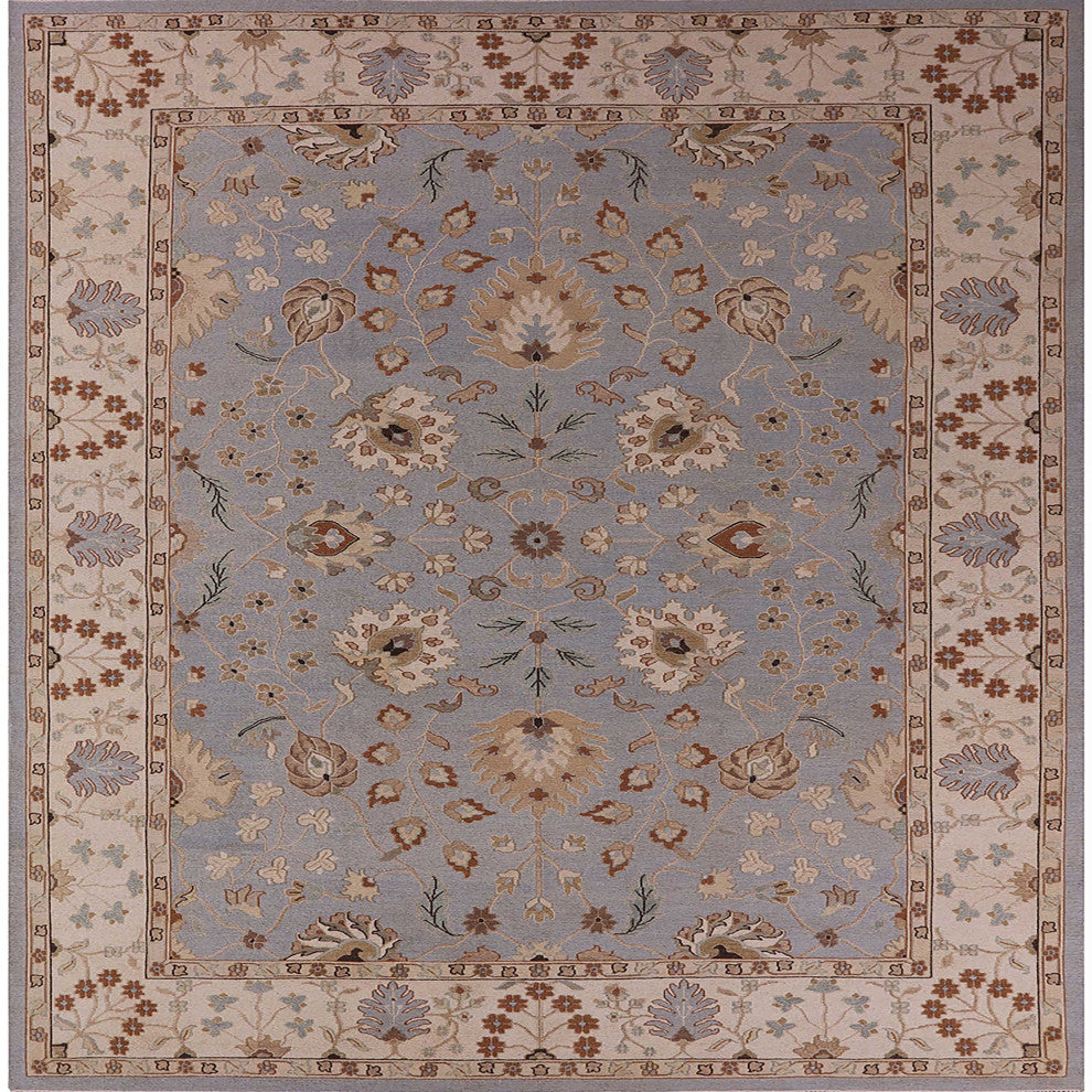 Ahgly Company Indoor Square Mid-Century Modern Area Rugs, 5' Square