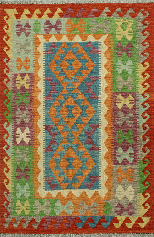 Sangat Kilim Rickie Rust Rug