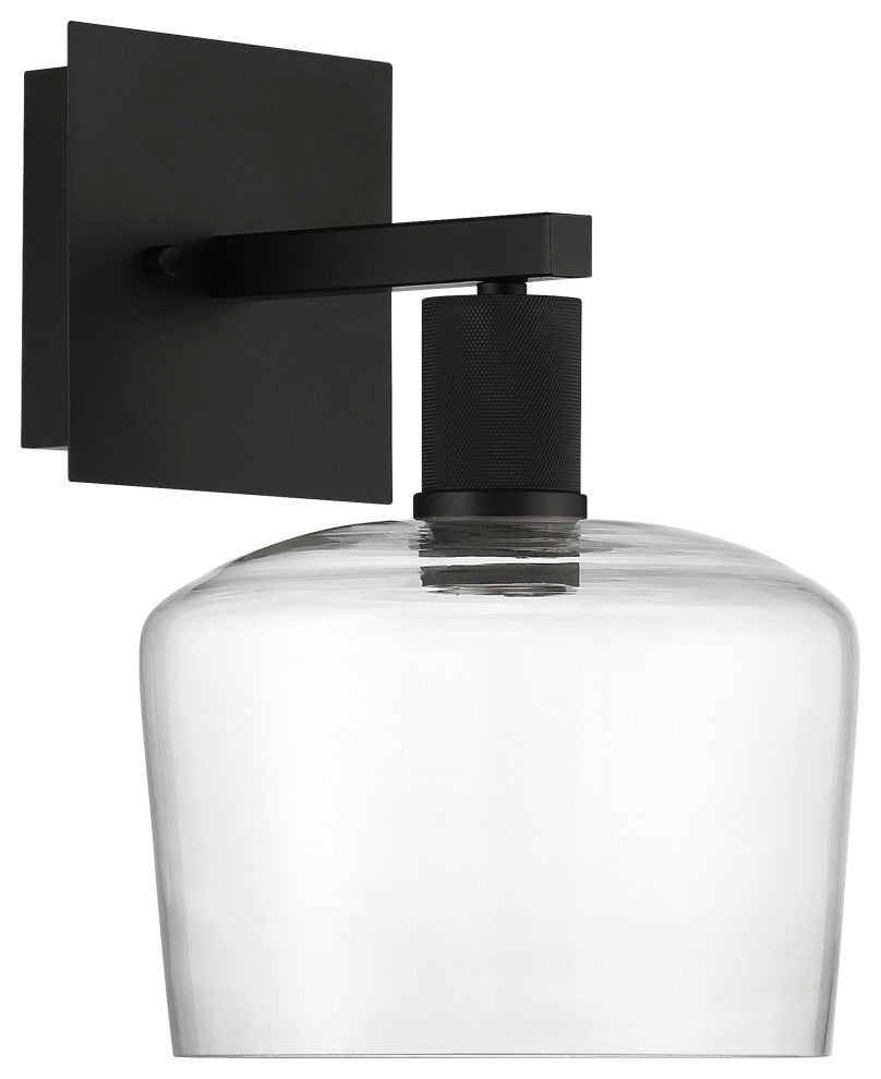 Access Port Nine 1-Light Chardonnay LED Wall Sconce Matte Black