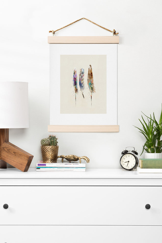 Deny Designs Brian Buckley Free Feathers Art Print