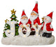 10" Santa and Snowman Tabletop Sign With Joy