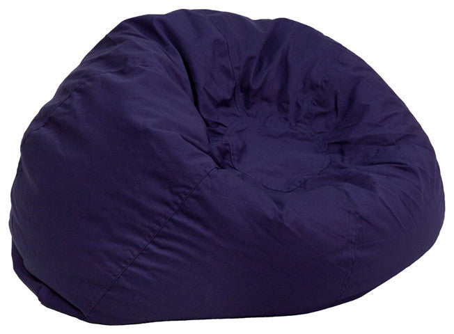 Bean Bag Chair, Navy Blue, Small, Solid
