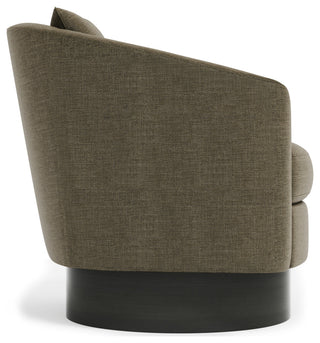 Bernhardt Camino Swivel Chair, Dusk Finish