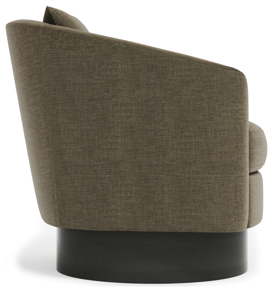 Bernhardt Camino Swivel Chair, Dusk Finish