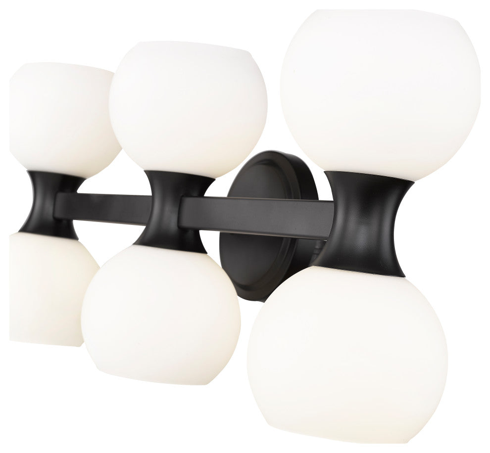 Z-LITE 6-Light Vanity, Matte Black