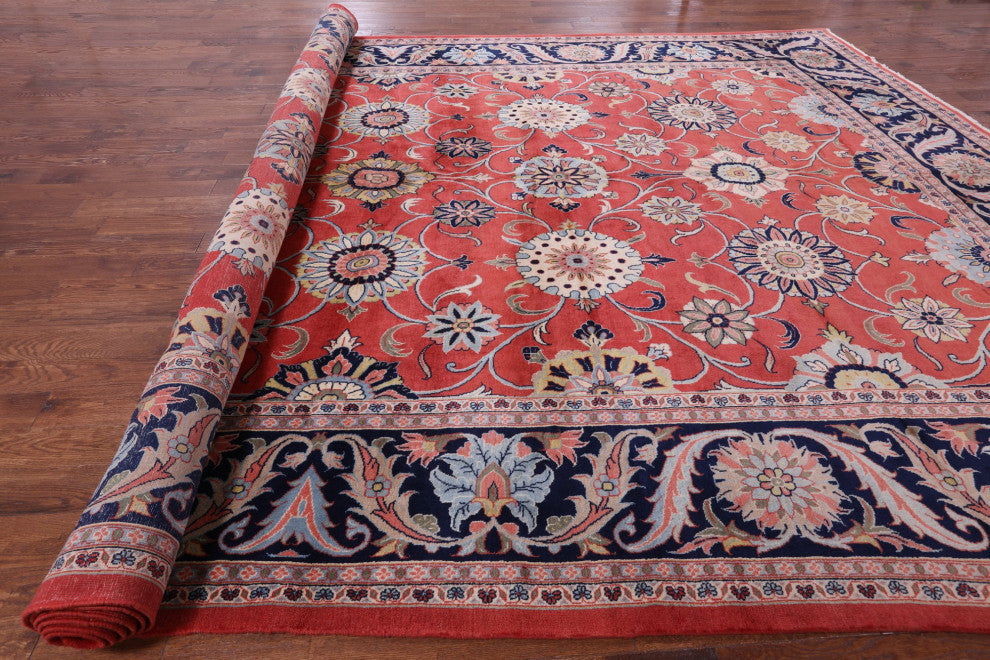 11' 10" X 19' 3" Persian Sultanabad Handmade Wool Rug Q9454