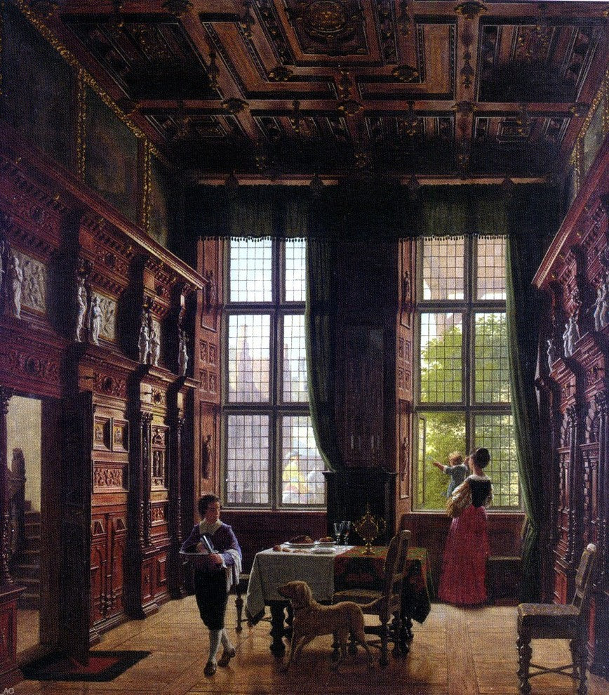 Heinrich Hansen Interior  Lubeck, 20"x25" Gallery Wrapped Canvas Print