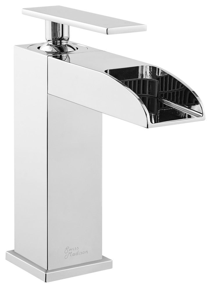 Concorde Single Hole, Waterfall Bathroom Faucet, Chrome
