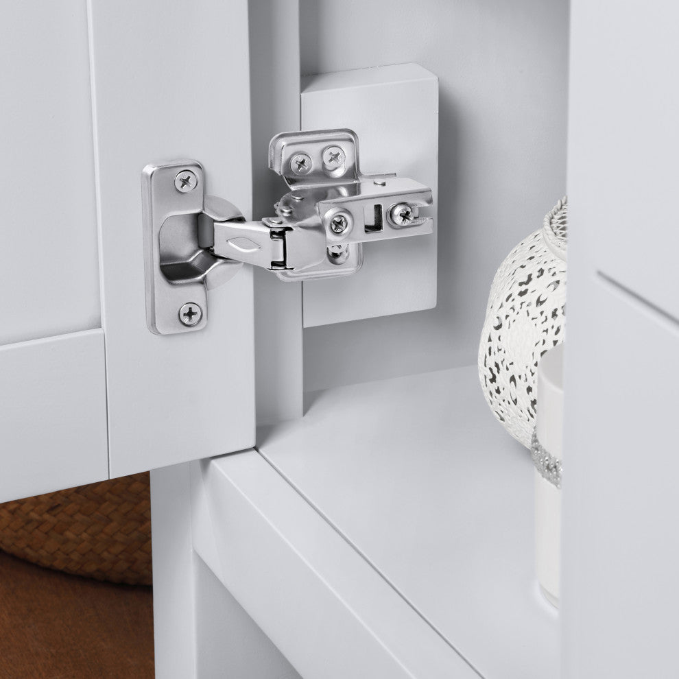 Ove Decors Tahoe III 60" Double Sink Vanity, Dove Gray, Metal Mirrors