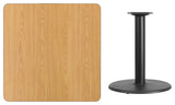 Square Natural Table Top XU-NATTB-3636-TR24-GG