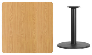 Square Natural Table Top XU-NATTB-3636-TR24-GG
