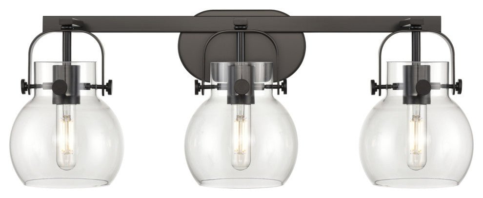 Pilaster Ii Sphere 3 27" Bath Vanity-Light Matte Black