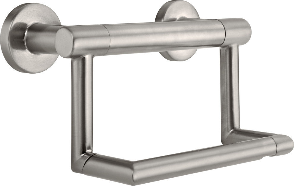 Delta 8" Tissue Holder With Assist Bar, Brilliance Stainless
