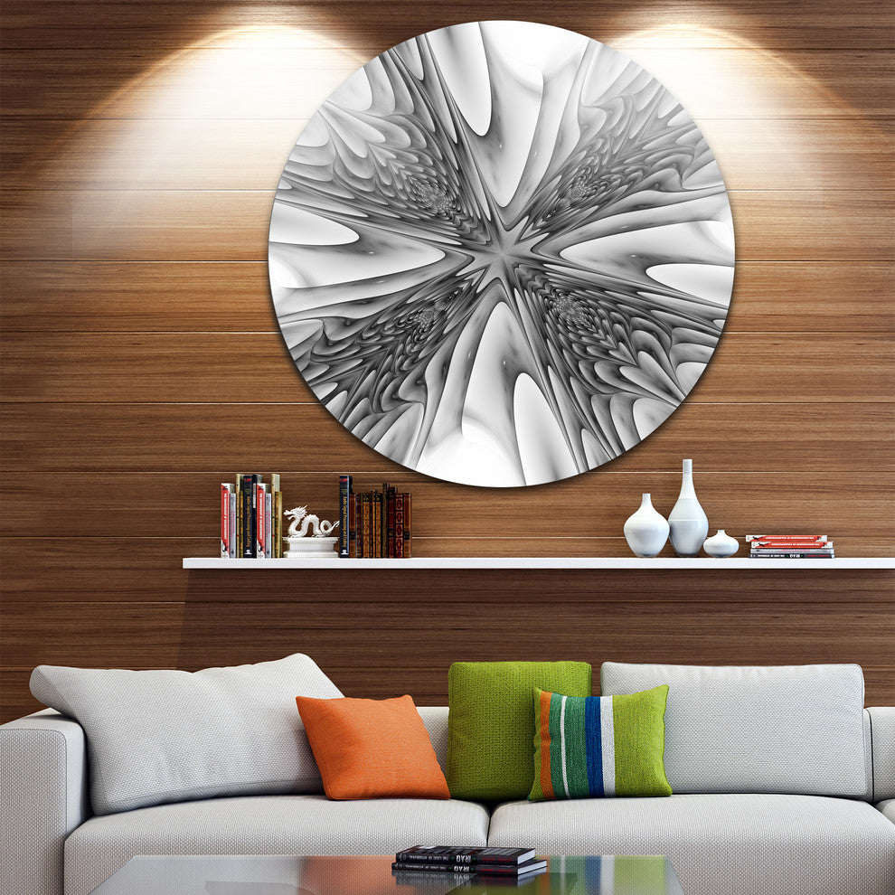 Fractal 3D Magical Depth, Abstract Art Round Wall Art, 36"