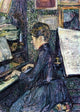 Henri De Toulouse-Lautrec Mille. Dihau Playing the Piano Wall Decal