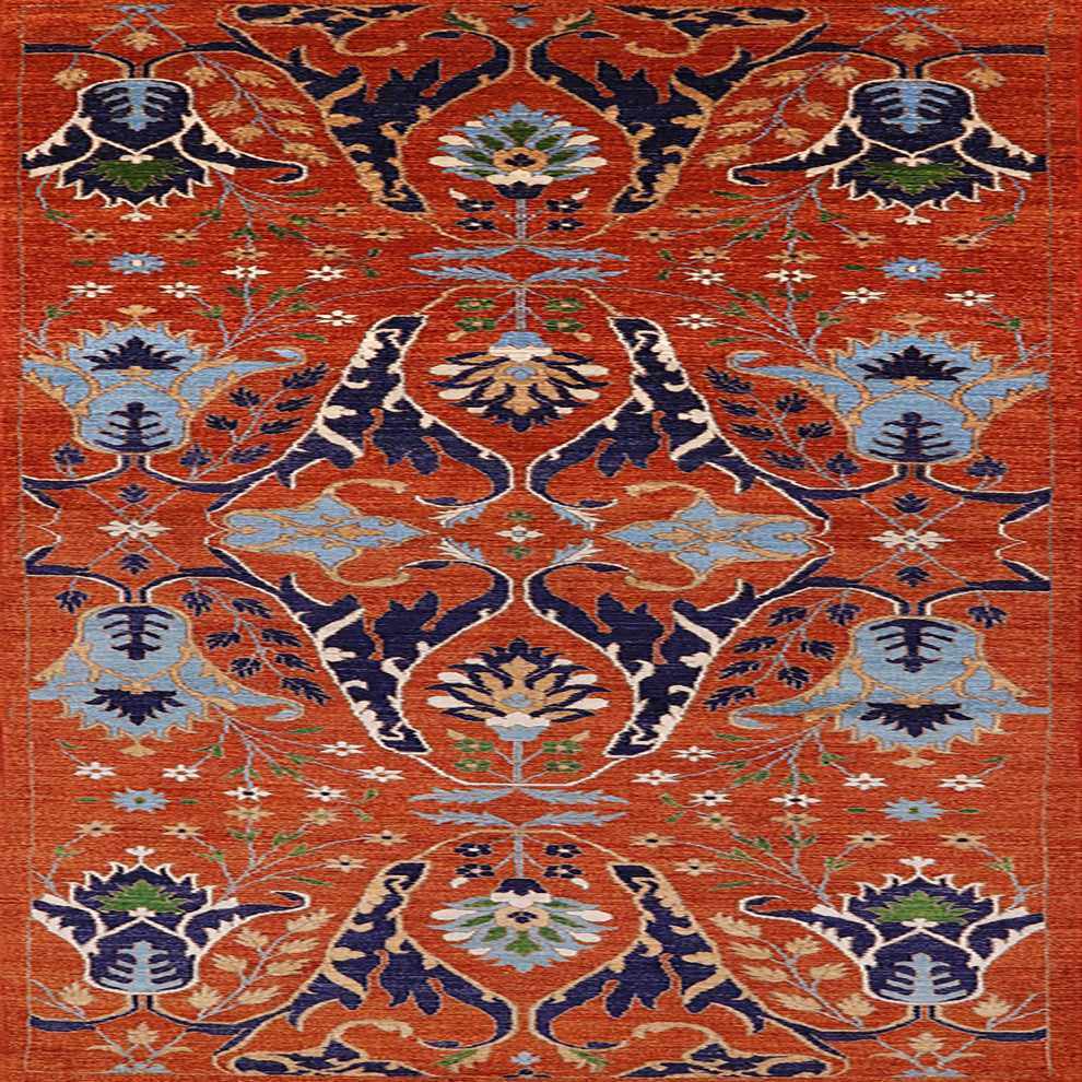 Ahgly Company Indoor Square Mid-Century Modern Area Rugs, 4' Square