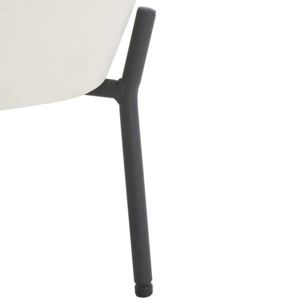 Safavieh Brax Petite Slipper Chair, Creme