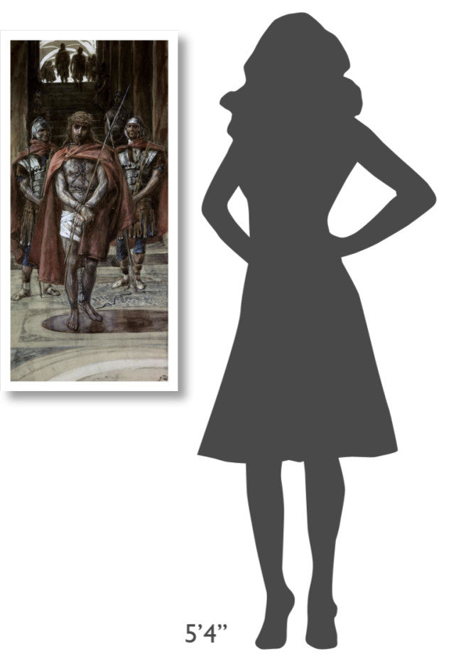 "Jesus Leaves The Judgement Hall" Digital Paper Print by James Tissot, 19"x38"