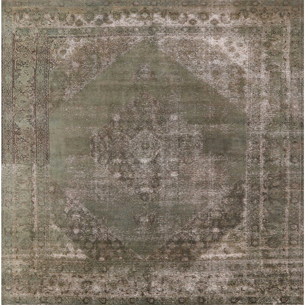 Ahgly Company Indoor Square Mid-Century Modern Area Rugs, 6' Square